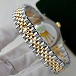 Đồng Hồ Rolex DateJust Nữ Replica 11 Mặt Vàng Champagne Xưởng THB 31mm (2)