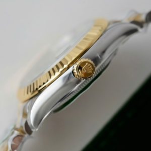 Đồng Hồ Rolex DateJust Replica 11 Nữ Mặt Hoa Màu Xanh Lá Cây Xưởng THB 31mm (2)