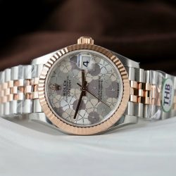 Đồng Hồ Rolex DateJust Replica 11 Nữ Mặt Số Bông Hoa Xưởng THB 31mm (2)