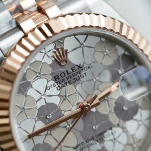 Đồng Hồ Rolex DateJust Replica 11 Nữ Mặt Số Bông Hoa Xưởng THB 31mm (2)