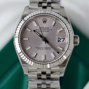 Đồng Hồ Rolex DateJust Replica Cao Cấp Mặt Bạc Dây Jubilee Xưởng THB 31mm (2)