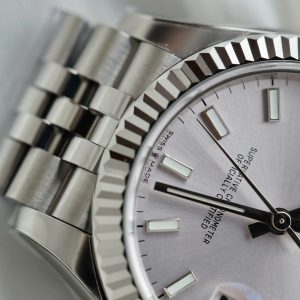 Đồng Hồ Rolex DateJust Replica Cao Cấp Mặt Bạc Dây Jubilee Xưởng THB 31mm (2)