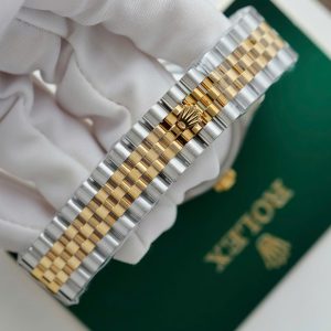 Đồng Hồ Rolex DateJust Replica Cao Cấp Mặt Xanh Lá Cây Dây Jubilee Xưởng THB 31mm (2)