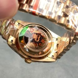 Đồng Hồ Rolex Day-Date 128235 Chế Tác Mặt Số Puzzle Emoji Jigsaw Motif 36mm (3)