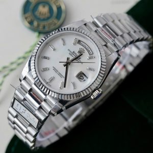 Đồng Hồ Rolex Day-Date 128236 Mặt MOP Chế Tác Trọng Lượng 158gram Nhà Máy QF 36mm (2)