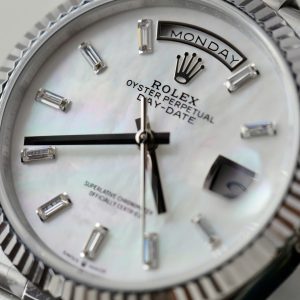 Đồng Hồ Rolex Day-Date 128236 Mặt MOP Chế Tác Trọng Lượng 158gram Nhà Máy QF 36mm (2)