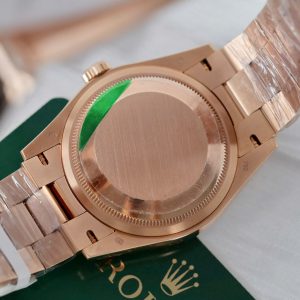 Đồng Hồ Rolex Day-Date Chế Tác Bọc Vàng Hồng Đính Kim Cương Tổng Hợp Xưởng GM 36mm (2)