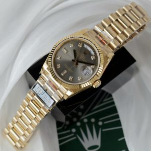 Đồng Hồ Rolex Day-Date M128238 Replica 11 Mặt Xám Trọng Lượng 159 Gram Xưởng QF 36mm (2)