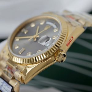 Đồng Hồ Rolex Day-Date M128238 Replica 11 Mặt Xám Trọng Lượng 159 Gram Xưởng QF 36mm (2)