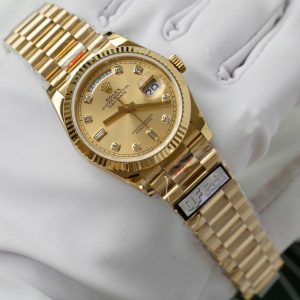 Đồng Hồ Rolex Day-Date M128238 Replica 11 Màu Vàng Trọng Lượng 159 Gram Xưởng QF 36mm (2)