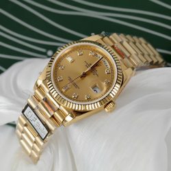 Đồng Hồ Rolex Day-Date M128238 Replica 11 Màu Vàng Trọng Lượng 159 Gram Xưởng QF 36mm (2)