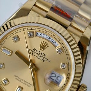 Đồng Hồ Rolex Day-Date M128238 Replica 11 Màu Vàng Trọng Lượng 159 Gram Xưởng QF 36mm (2)