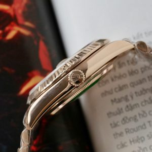 Đồng Hồ Rolex Day-Date Mặt Nham Thạch Chế Tác Bọc Vàng Thật Xưởng QF 40mm (2)