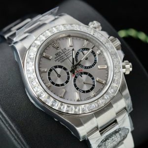 Đồng Hồ Rolex Daytona 126500 Replica 11 Đính Kim Cương Moissanite 40mm (2)