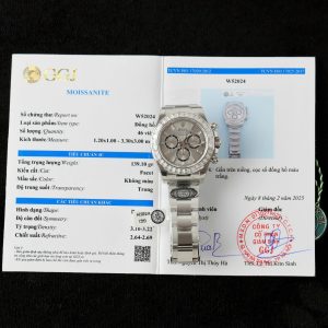 Đồng Hồ Rolex Daytona 126500 Replica 11 Đính Kim Cương Moissanite 40mm (2)
