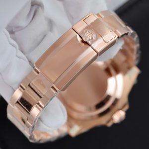 Đồng Hồ Rolex GMT-Master II 126715CHNR Replica 11 Mạ Vàng Hồng Mặt Đá Mắt Hổ 40mm (2)