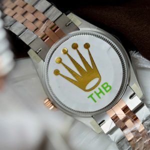 Đồng Hồ Rolex Nữ DateJust Replica 1 1 Mặt Hồng Cọc Số La Mã Nhà Máy THB 31mm (2)