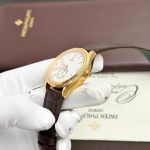 Đồng Hồ Rolex Perpetual 1908 Clone 11 Mạ Vàng Mặt Trắng 39mm (2)