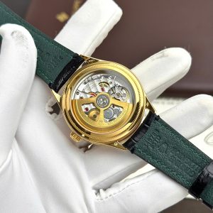 Đồng Hồ Rolex Perpetual 1908 Fake 11 Mạ Vàng Mặt Đen 39mm (2)