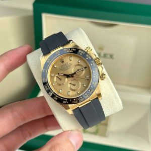 Đồng Hồ Rolex Rep 11 Daytona 116518LN Mặt Vàng Champagne Xưởng Clean 40mm (2)