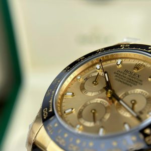 Đồng Hồ Rolex Rep 11 Daytona 116518LN Mặt Vàng Champagne Xưởng Clean 40mm (2)