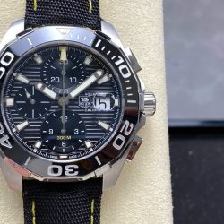 Đồng Hồ TAG Heuer Rep Cao Cấp Aquaracer Dây Da Màu Đen 43mm (8)