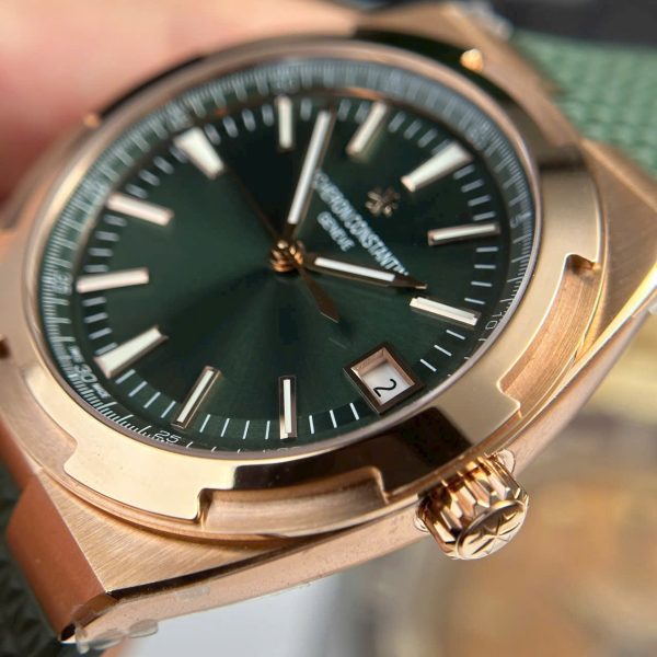 Đồng Hồ Vacheron Constantin Replica 11 Overseas 4500V Màu Xanh Lá Cây Dây Cao Su 41mm (2)