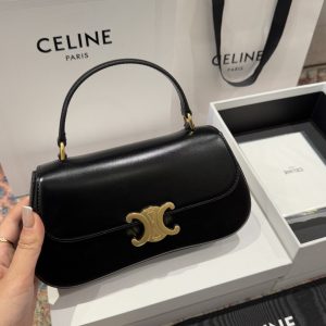 Túi Like Auth Celine Teen Lola Da Bê Màu Đen 22x11x5cm (2)