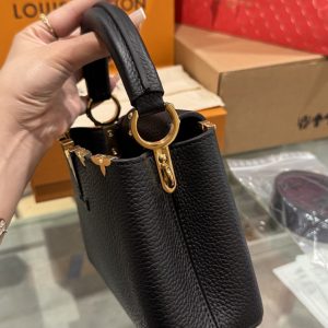 Túi Xách Louis Vuitton LV Capucines Mini Màu Đen Like Auth 21x14x8cm (2)