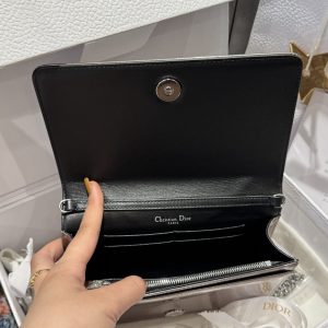 Túi Xách Nữ Dior Woc Màu Bạc Siêu Cấp 19cm (2)