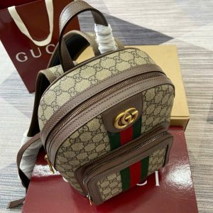 Balo Gucci Ophidia GG Small Siêu Cấp Màu Nâu Hoạ Tiết Monogram 23x29x14cm (2)