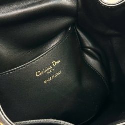 Balo Nữ Dior Caro Like Auth Chất Da Bê Màu Đen 23x26.7x12 (2)