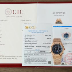 Đồng Hồ Audemars Piguet 26574 Mặt Xanh Chế Tác Bọc Vàng Thật Nhà Máy APS 41mm (2)