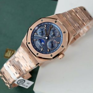 Đồng Hồ Audemars Piguet 26574 Mặt Xanh Chế Tác Bọc Vàng Thật Nhà Máy APS 41mm (2)