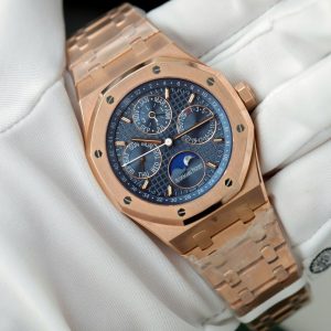 Đồng Hồ Audemars Piguet 26574 Mặt Xanh Chế Tác Bọc Vàng Thật Nhà Máy APS 41mm (2)