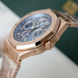 Đồng Hồ Audemars Piguet 26574 Mặt Xanh Chế Tác Bọc Vàng Thật Nhà Máy APS 41mm (2)