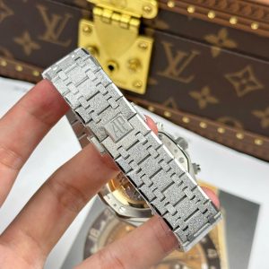 Đồng Hồ Audemars Piguet Rep 11 Royal Oak Chronograph Frosted Gold 26240 Mặt Xám APS Factory 41mm (2)