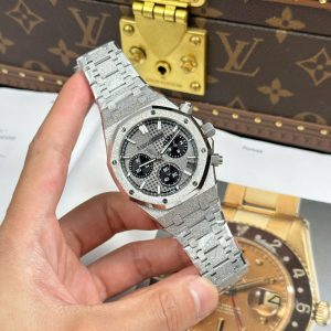 Đồng Hồ Audemars Piguet Rep 11 Royal Oak Chronograph Frosted Gold 26240 Mặt Xám APS Factory 41mm (2)