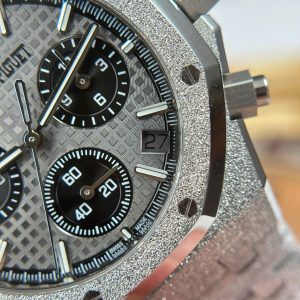 Đồng Hồ Audemars Piguet Rep 11 Royal Oak Chronograph Frosted Gold 26240 Mặt Xám APS Factory 41mm (2)