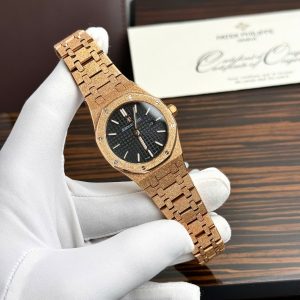 Đồng Hồ Audemars Piguet Replica 11 Royal Oak 67653OR Nữ Máy Pin 34mm (2)