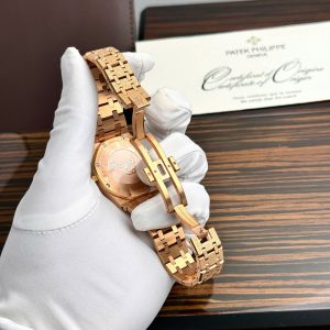 Đồng Hồ Audemars Piguet Replica 11 Royal Oak 67653OR Nữ Máy Pin 34mm (2)