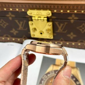 Đồng Hồ Audemars Piguet Replica 11 Royal Oak Chronograph Frosted Gold 26240 Mặt Xanh Blue Xưởng APS 41mm (2)