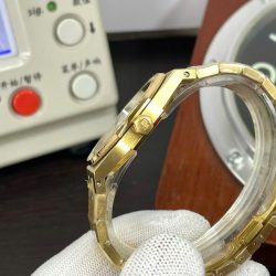 Đồng Hồ Audemars Piguet Royal Oak 67651OR Replica Nữ Đính Đá Máy Cơ Automatic 34mm (5)