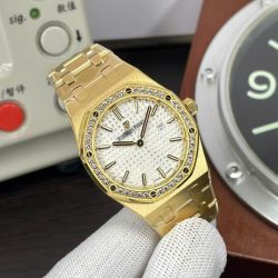 Đồng Hồ Audemars Piguet Royal Oak 67651OR Replica Nữ Đính Đá Máy Cơ Automatic 34mm (5)