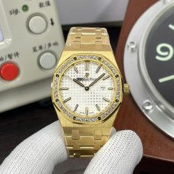 Đồng Hồ Audemars Piguet Royal Oak 67651OR Replica Nữ Đính Đá Máy Cơ Automatic 34mm (5)
