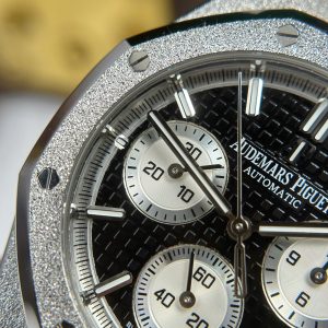 Đồng Hồ Audemars Piguet Royal Oak Chronograph Frosted Gold 26240 Mặt Đen Rep Cao Cấp Xưởng APS 41mm (2)