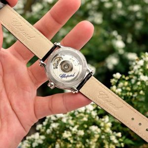 Đồng Hồ Chopard Happy Sport Chế Tác Nữ Mặt Trắng Dây Da 36mm (2)