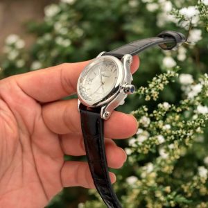 Đồng Hồ Chopard Happy Sport Chế Tác Nữ Mặt Trắng Dây Da 36mm (2)