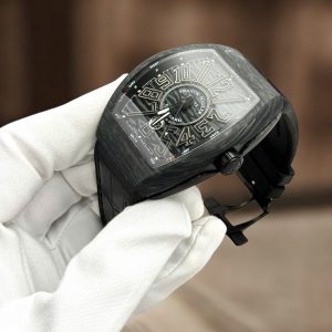 Đồng Hồ Franck Muller V45 Carbon Replica Cao Cấp Màu Đen Máy Cơ Automatic Xưởng ABF 45mm (4)