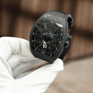 Đồng Hồ Franck Muller V45 Carbon Replica Cao Cấp Màu Đen Máy Cơ Automatic Xưởng ABF 45mm (4)